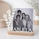 Base con flores 3D ABUELA